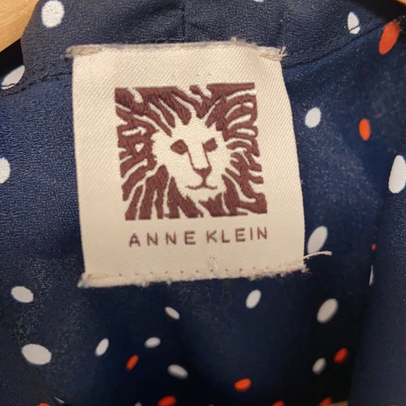 Anne Klein Pussycat Bow polka dot blouse - Picture 4 of 7